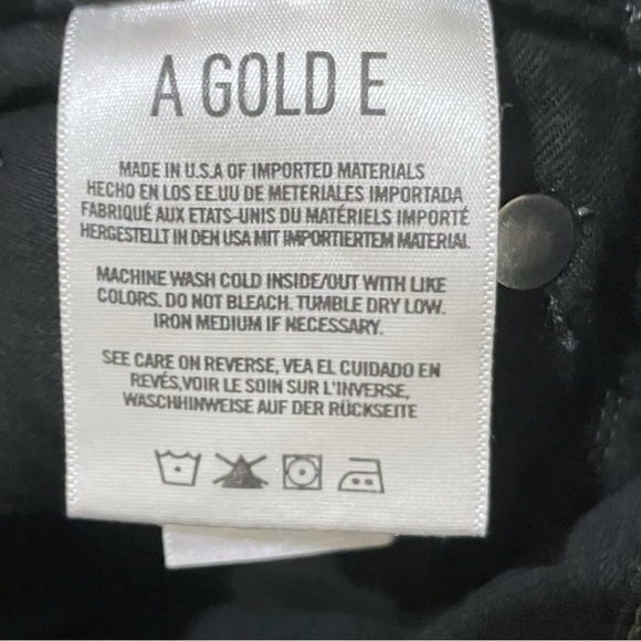 Agolde Riley High Rise Raw Hem Cropped Jeans, Size 23 - Picture 8 of 9